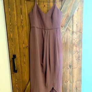 BNWT Lulus Reinette Mauve Purple Midi Dress